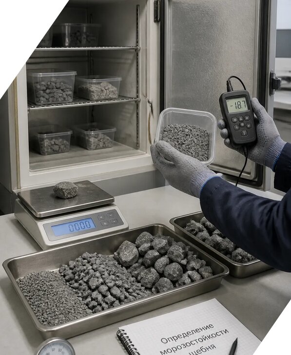 Определение морозостойкости щебня в Новочеркасске от 3582 р. | ЭкспертизаРоссия