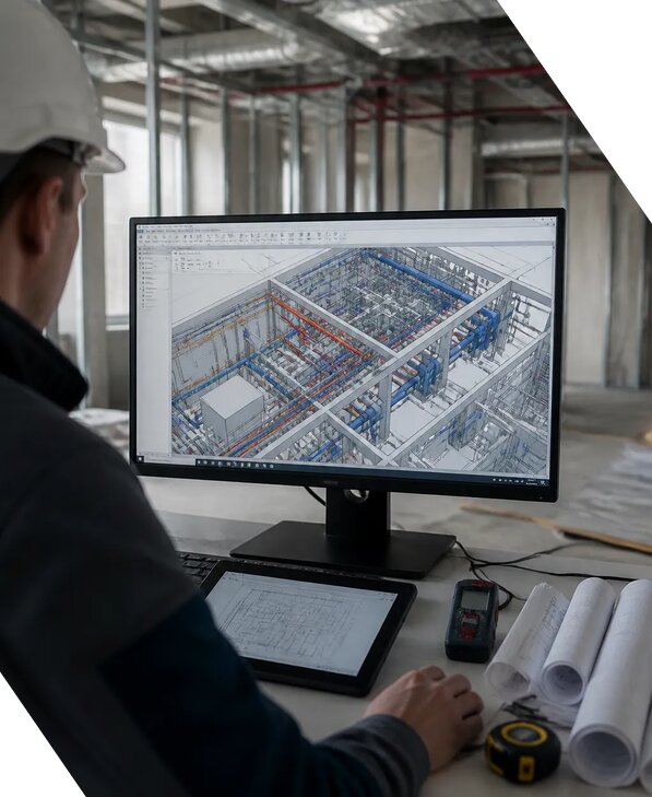 Создание BIM модели инженерных сетей для объектов в Новочеркасске